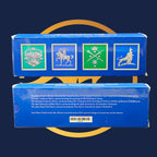 2011 Australian Commemorative Florin Silver Four-Coin Set from The Perth Mint, blue packaging box with detailed illustrations on a dark blue background