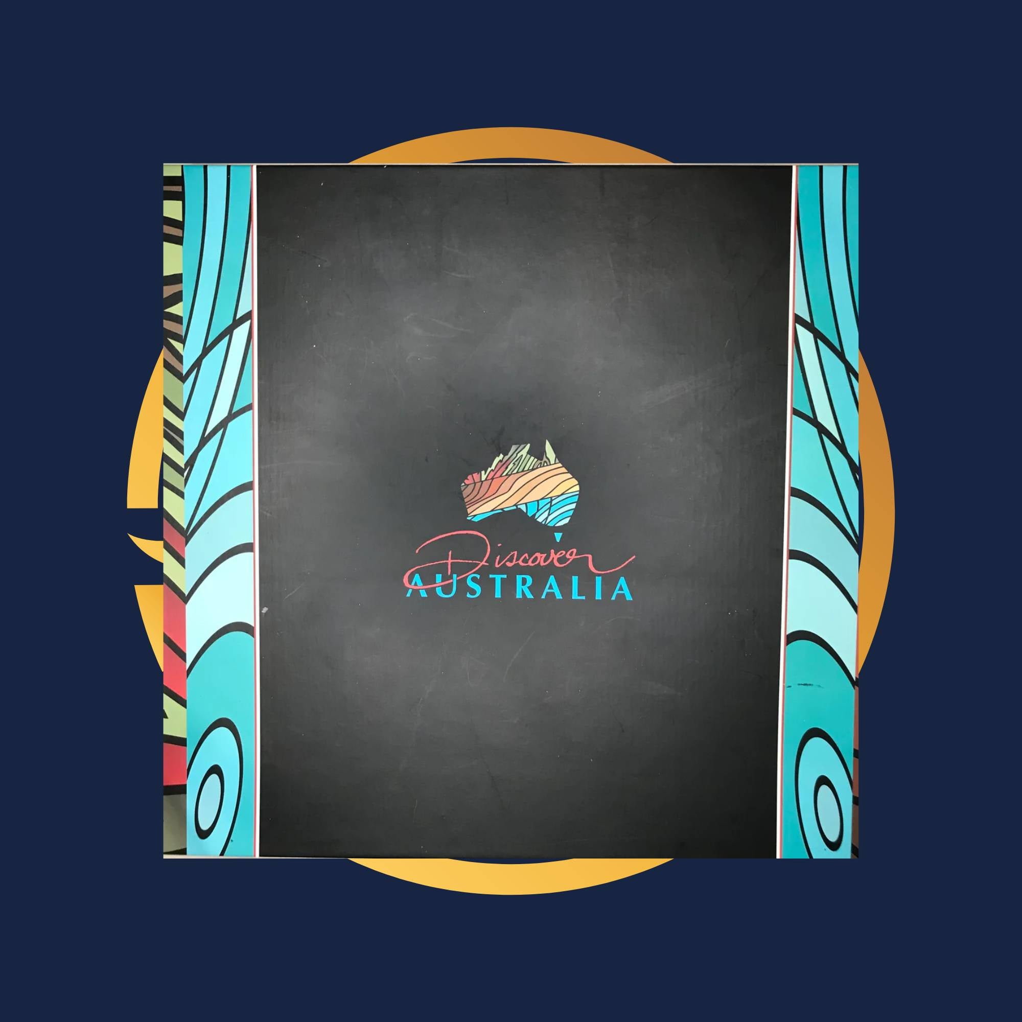Box cover of the Perth Mint Discover Australia 2006-2008 series on a blue background.