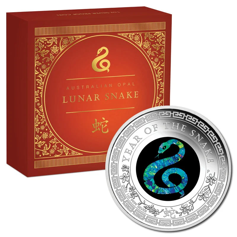 2025 Opal Lunar Snake 1oz Silver Proof Coin