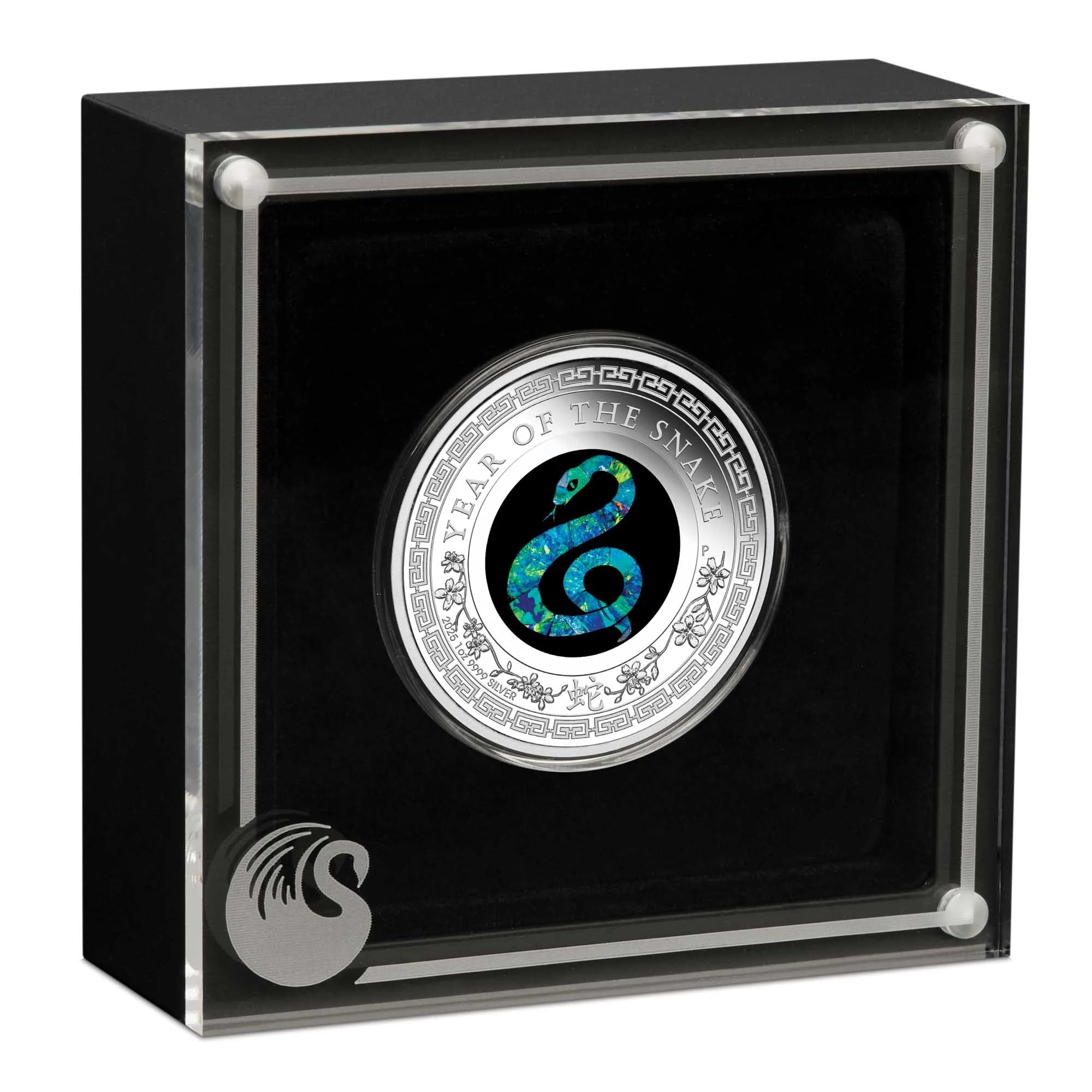 2025 Opal Lunar Snake 1oz Silver Proof Coin