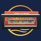 Perth Mint 2012 Year of the Dragon Lunar calendar with Dragon design on a blue background