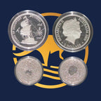 Royal Australian Mint 2006  Duyfken proof set featuring the reverses and obverses of two silver coins