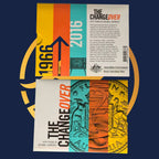 2016 Fifty Years of Decimal Currency The Changeover Six-Coin Uncirculated Set, collectible coin set with 'The Change Over' design on a dark blue background